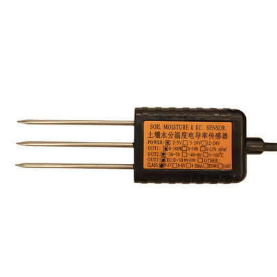 OEM Agriculture 4-20mA 0-5V 0-2V 0-3.3V RS485 Output Soil Moisture EC Temperature Sensor